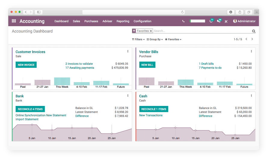 Odoo Accounting System