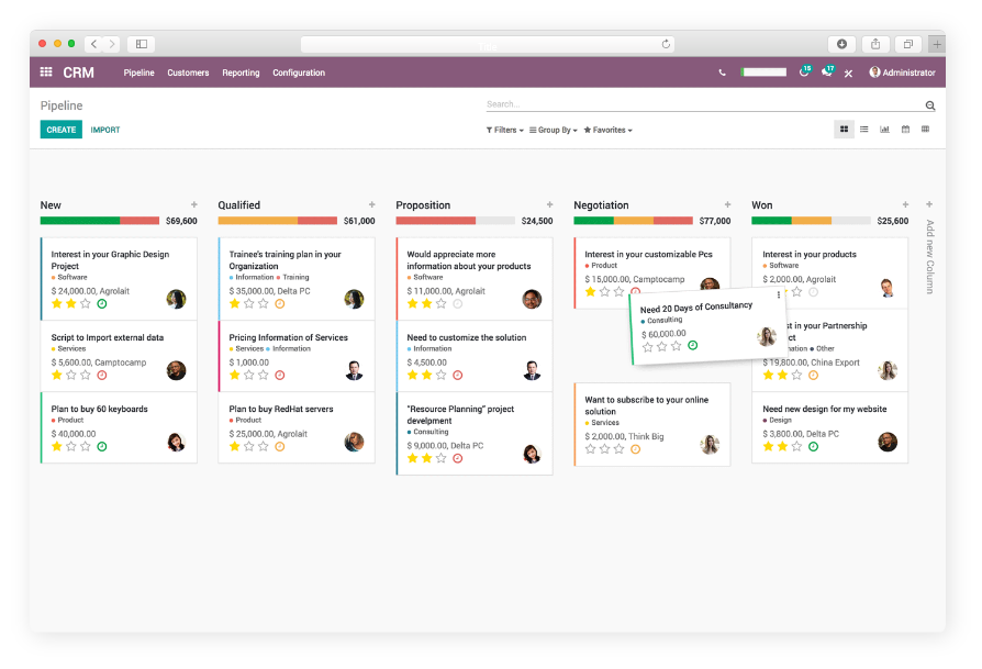 CRM Screenshot