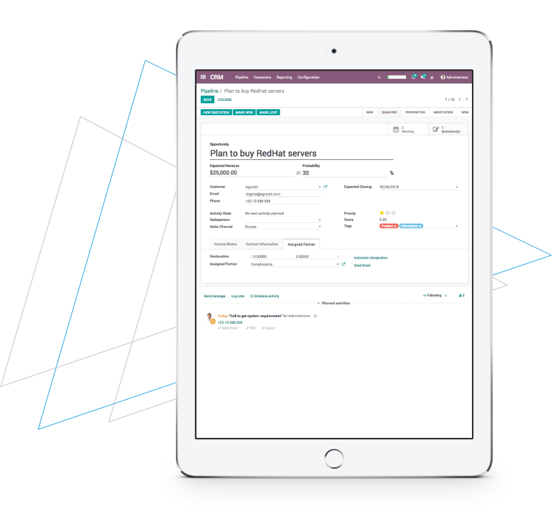 iPad CRM