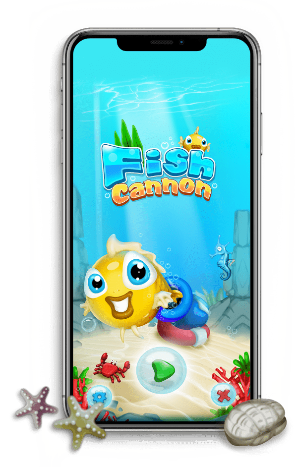 Mobile with Fish Cannon Game