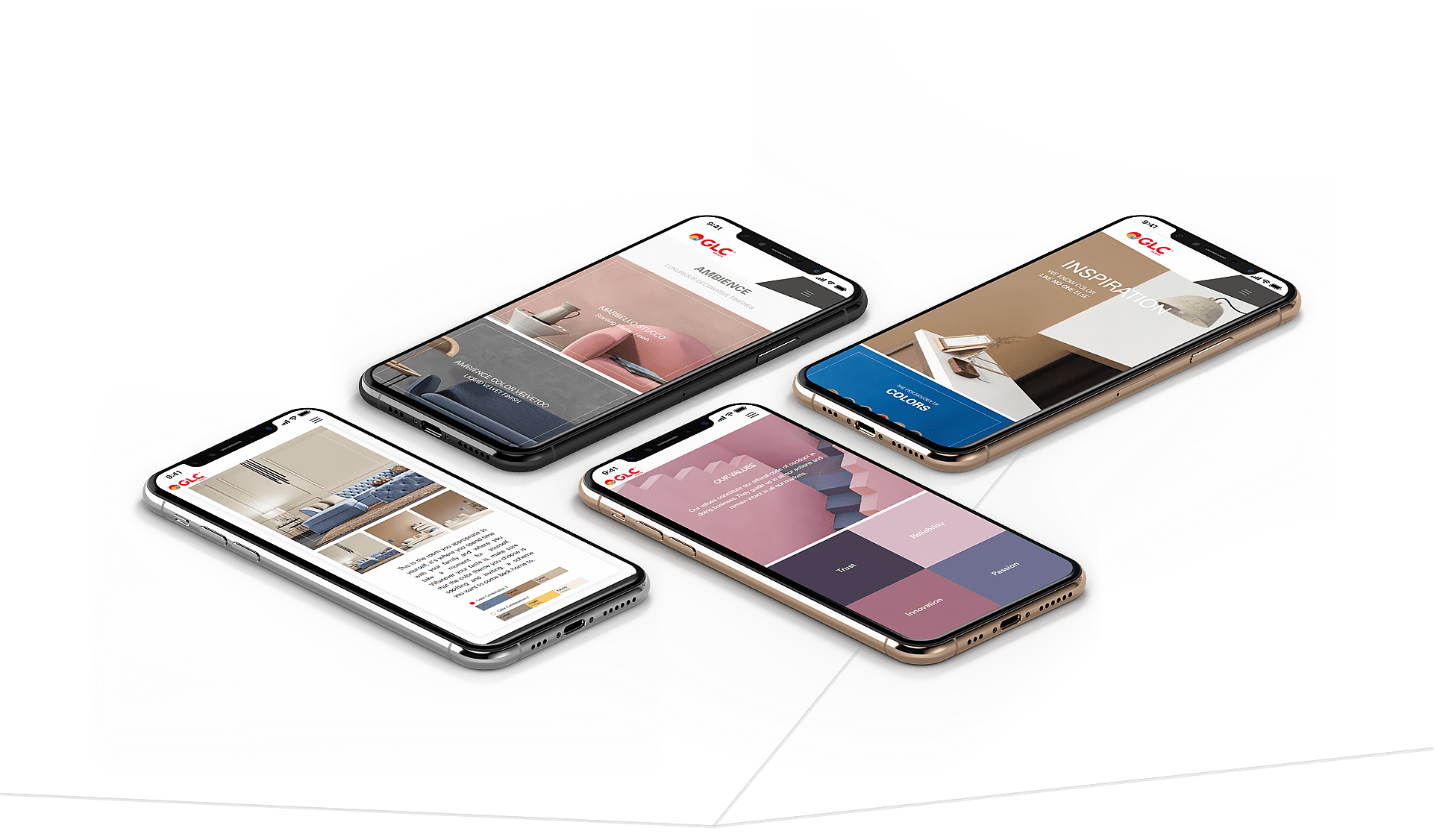 iPhone XS Isometric Onfloor Mockup
